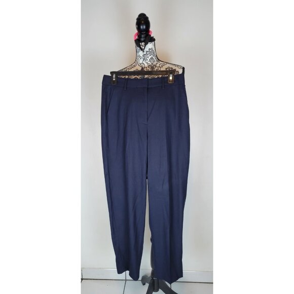 Tommy Hilfiger Dress Pants Navy Blue Womens Size 6 Tapered High Rise - Picture 2 of 16